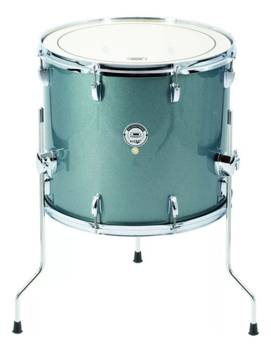 Bateria Acústica D-one Dr22 Com Banco Space Green Rocket
