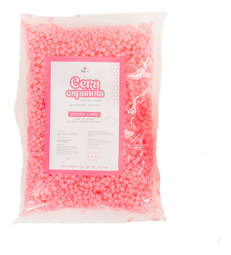 Cera Española Baykini Cotton Candy En Perlas 1 Kilo