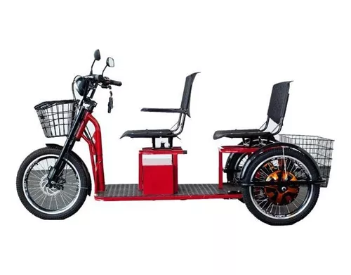 Triciclo eletrico com 2 lugar para adulto