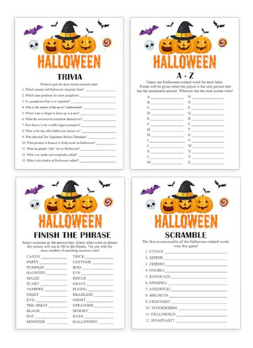 Juegos De Cartas Para Halloween, 2 Temas Diferentes, 20 Pcs