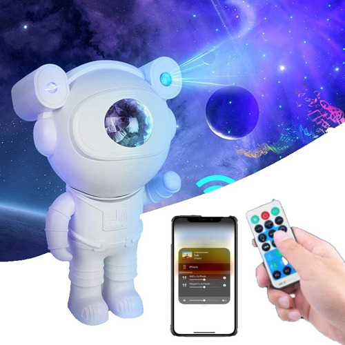 Astronauta Parlante Bluetooth Y Proyecta Luces Galaxia ©    