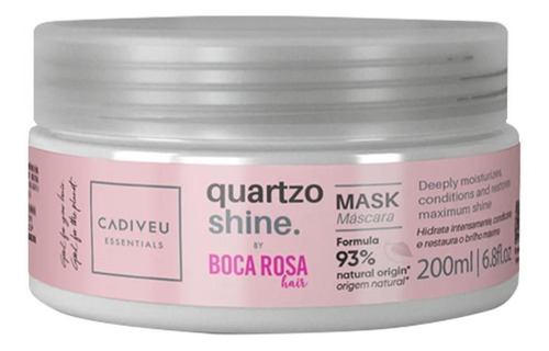 Máscara Quartzo Boca Rosa Cadiveu 200ml Mais Brilho Nutrição