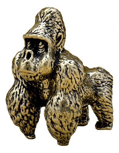 Mini Escultura De Orangután, Adorno De De Latón, Recuerdos