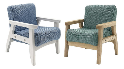 2 Uds Simulación Mini 1:12 Sillón Vida Escena Decoración