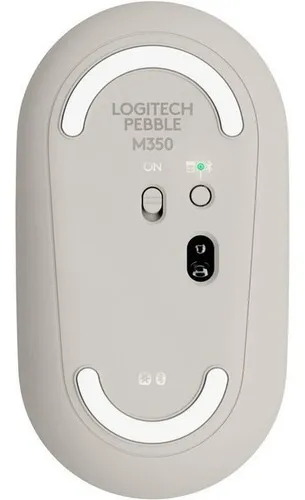Mouse Wireless Bluetooth Logitech Pebble M350 Grey Milk Color Marrón