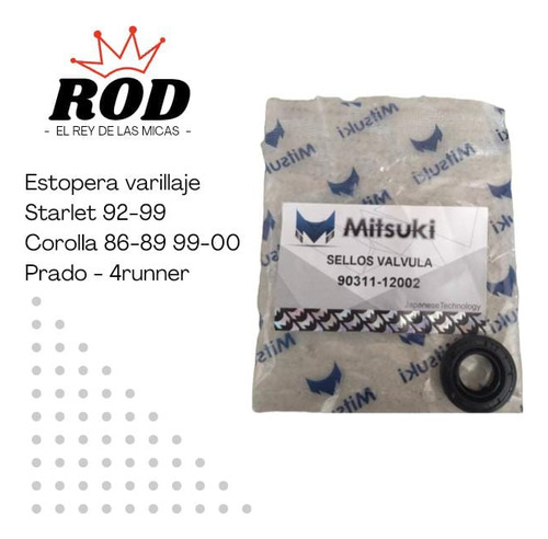 Estopera De Varillaje Toyota Corolla (86/87/88/89/99/2000