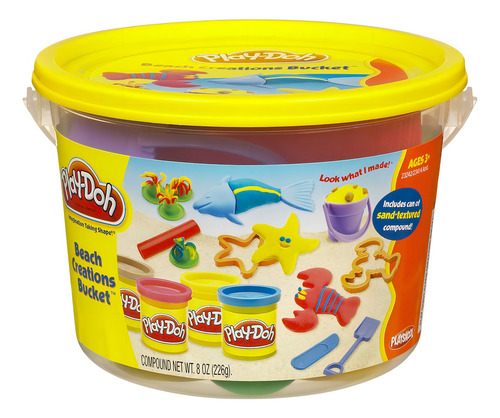 Play-doh Cubeta De Playa Hasbro Oficial