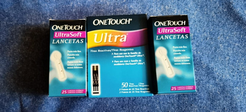 Tiras Reactivas One Touch Ultra + 2 Caja De Lancetas (50+50)