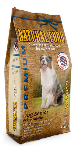 Natural Food Dog Senior Premium 15 Kg