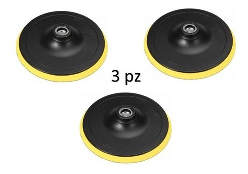 Respaldo Para Pulidora 6 Pulg. C/velcro Rosca 5/8 Paq. 3 Pz