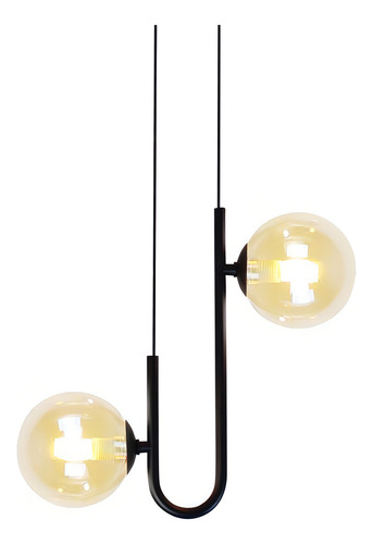 Lustre Pendente Quality Orbit Ii 1553 Preto G9 Bivolt