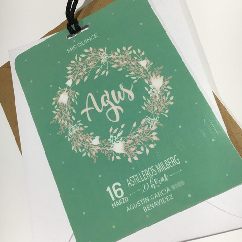 Pase Vip Invitación 15 Años Tarjeta Credenciales X 10