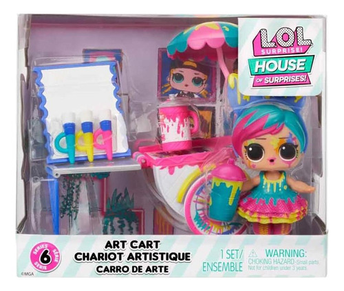 Set De Juego L.o.l. Surprise! Carro De Arte Con Muñeca