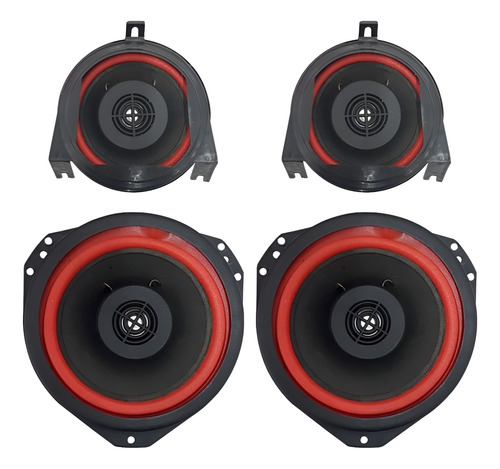 Kit Alto Falantes Coaxiais Flat 140w Original Corsa Classic