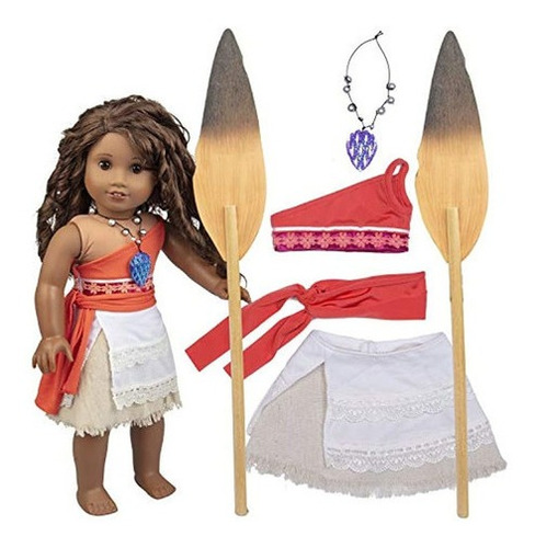 Traje Inspirado En La Muñeca Moana