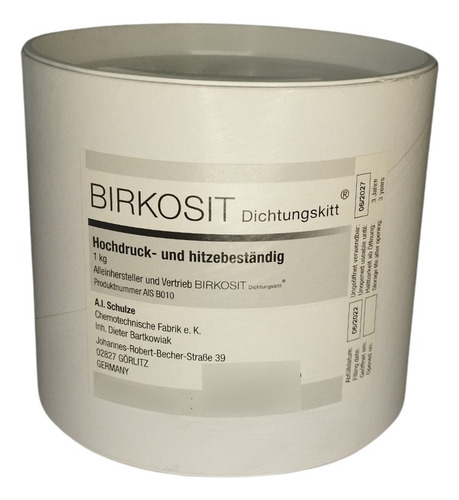 Sellador Alta Temperatura Birkosit Dichtungskitt 1 Kg