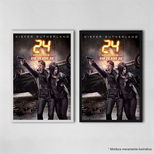 Poster 30x45cm 24 Horas - Jack Bauer - Séries - 71