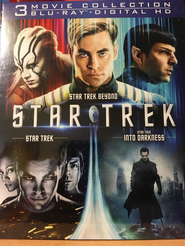 Star Trek Colleccion De 3 Bluray Originales Nuevo Sellado