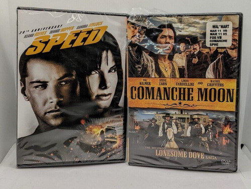 Lot Of 2 Dvd's Speed & Comanche Moon (r, Nr, Region 1) Ccq