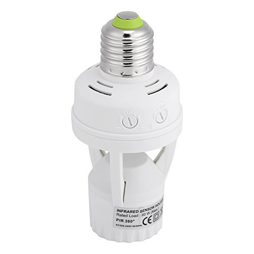 Adaptador De Casquillo De Luz E27 Con Sensor De Movimiento