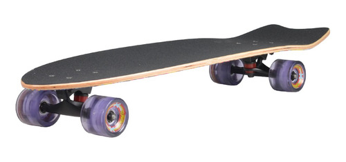 Patineta Longboard Ruedas Con Luces Truck Alum Bipokids Color Graffity Tigre