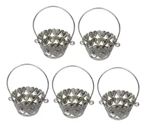 Comprar Mini Cesta De Metal Con Asas De 5 Piezas, Pequeña Cesta De