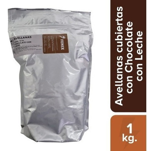 Avellanas Bañadas En Chocolate Con Leche Fenix 1 Kg.