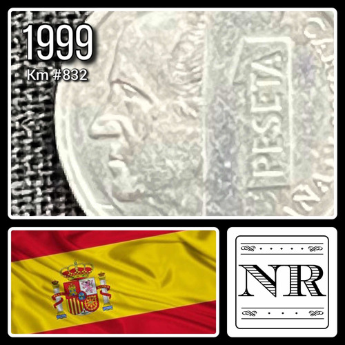 España - 1 Peseta - Año 1999 - Km #832 - Escudo