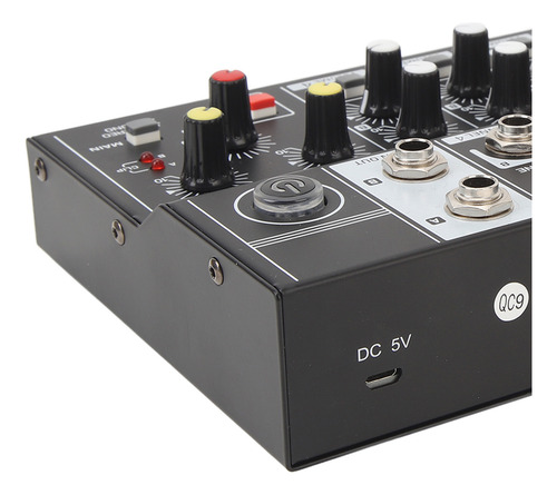 Console De Placa De Mixagem De Som De 8 Canais, Liga De Alum