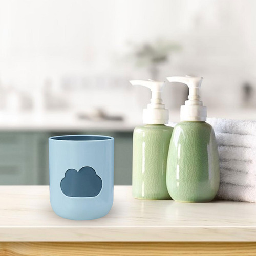 3 Vaso De Cepillo De Dientes Simple De Gran Capacidad Azul