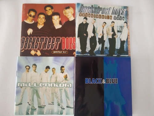 Cd Backstreet Boys - 4 Cds Millennium,back,boys,black & Blue (Usado)