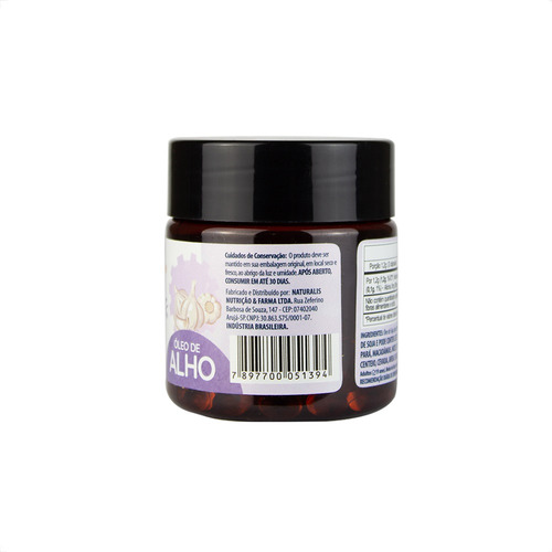 Óleo De Alho Cru Naturalis 90 Cápsulas Kit Com 3 Potes