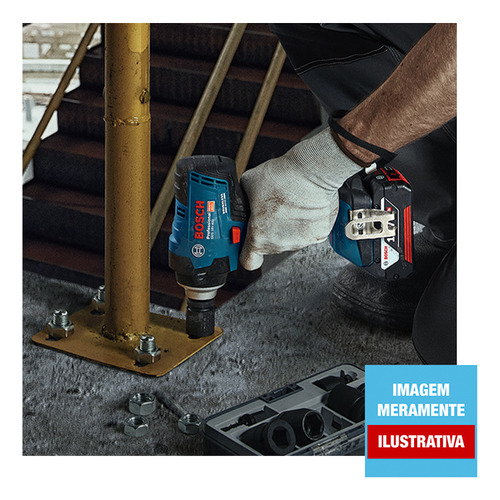 Kit Chave Impacto Lixadeira Orbita Bosch 18v Bivolt Combo Nf