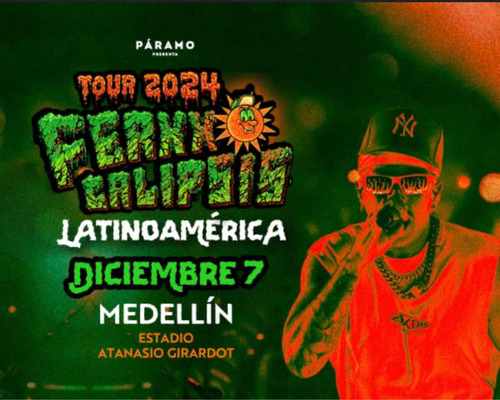 Boletas Concierto Ferxxo Medellín 7 Diciembre