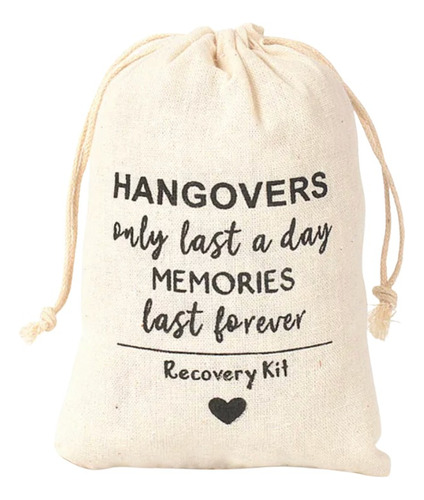 Bolsa Hangovers Kit De Manta Boda Amigos Y Kit Anticruda