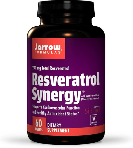  Jarrow Formulas | Resveratrol Synergy | 200mg | 60 Capsulas