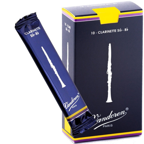 10 Palheta Clarinete Sib Nº 2 Cr102 Vandoren Tradicional