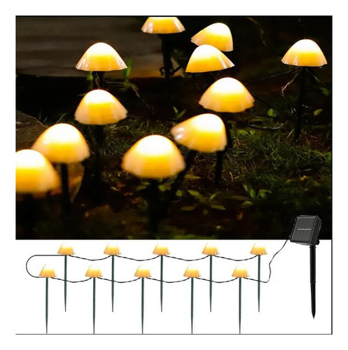 Cb Bf Lámpara Decorativa Del Jardín De La Luz Del Hongo De