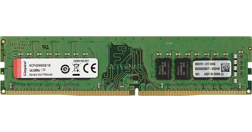 Memoria 16gb Kingston  2666 Ddr4 Noecc Cl19