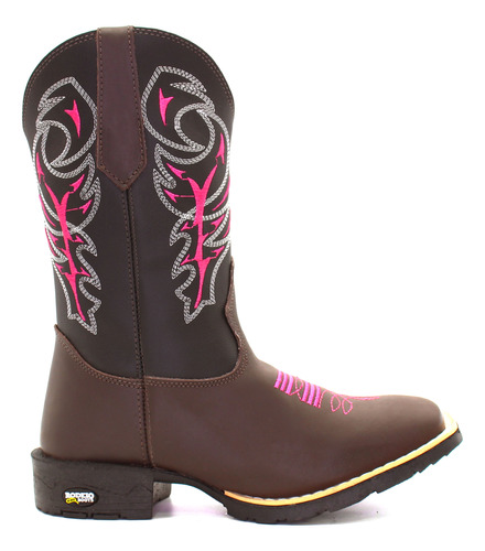 Bota Texana Feminina Oferta Country Butina Rodeio Barretos