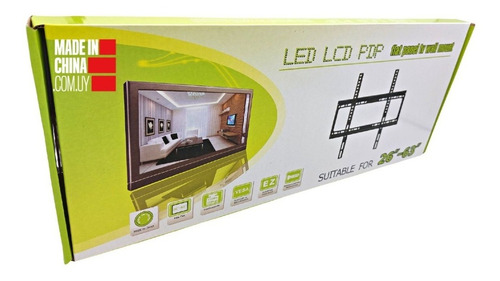 Imagen 7 de 10 de Soporte Tv Led Lcd 26-63 Pulgadas Para Pared Fijo 50kg.
