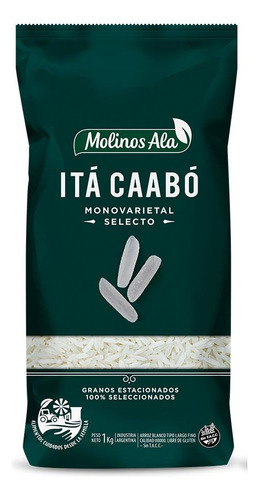 Arroz Largo Fino Ita Caabo Molinos Ala Paquete 1 Kilo