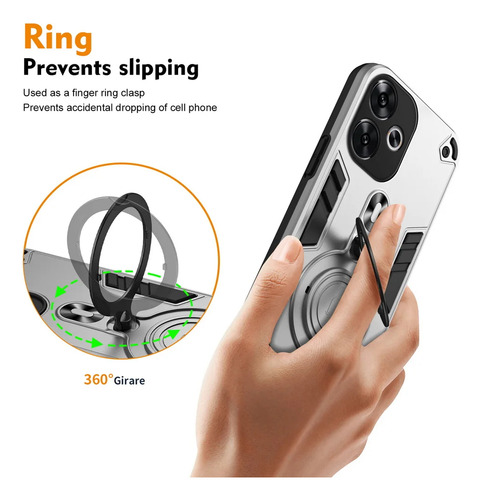Funda Para Xiaomi Poco F6 M6 X6 Pro C65 C61 Soporte Guerrero