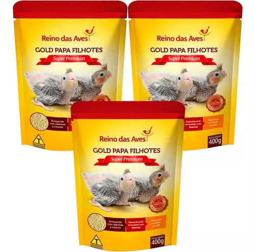 Ração Gold Papa Filhotes 400g Reino Das Aves