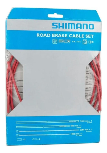 Cable Freno / Forro Bicicleta Ruta Teflon Rojo