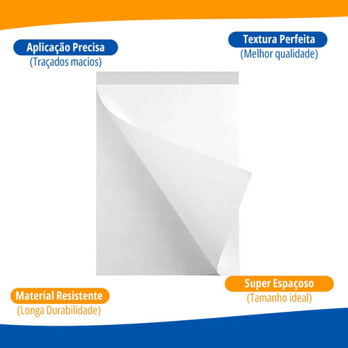 Bloco Flip Chart 80x63 50 Fls Serrilhado Curso Aula Online