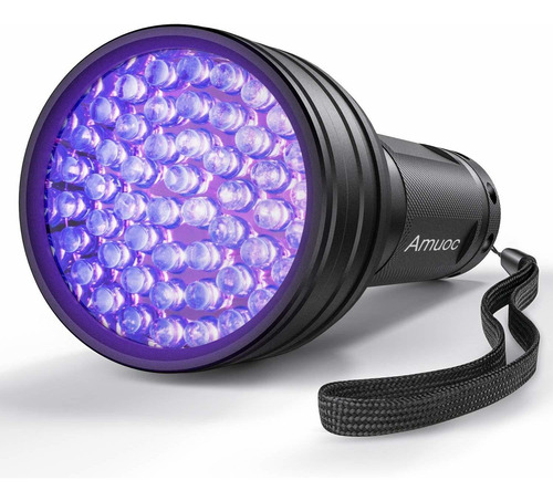 Amuoc Uv Flashlight Black Light Uv Lights 51 Led Blacklight 