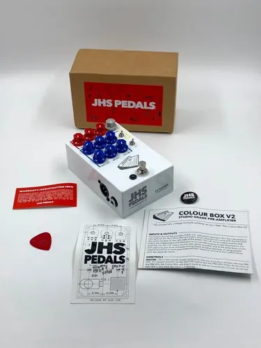 Jhs Pedals Colour Box V2 Studio Grade Preamp Pedal - Branco