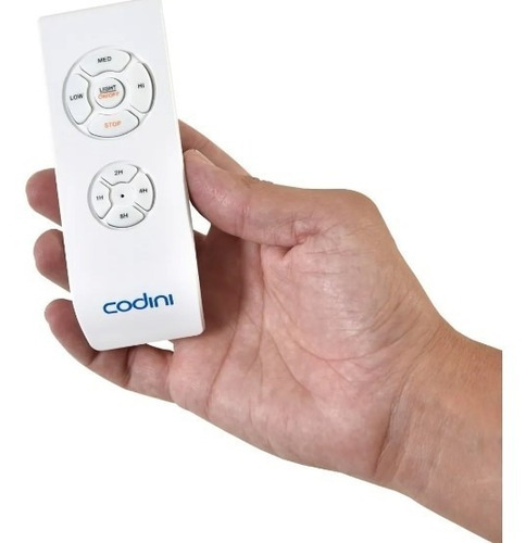 Ventilador de techo Codini V5RB blanco con 4 palas de metal, 110 cm de diámetro 220 V