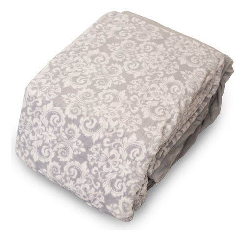 Juego De Sábana Flannel Quebec Gris Queen Size Gris